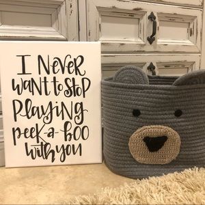 Nursery or playroom sign